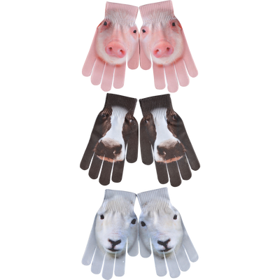 Guantes para Niños de Animales de Granja Guantes para Niños de Animales de Granja